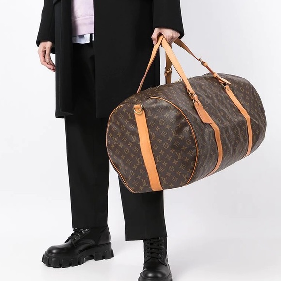 💎✨LARGE RARE✨💎 KEEPALL POLOCHON 65 Louis Vuitton TRAVEL - Picture 3 of 16